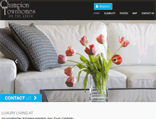 Tablet Screenshot of championsonthegreen.com